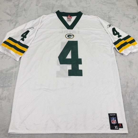 Reebok Other - Reebok Green Bay‎ Packers Brett Favre 4 NFL Jersey White Men's XL Football Shirt